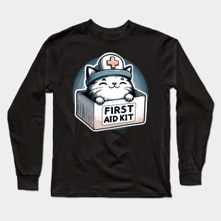 First Aid Kit Cute Cat Long Sleeve T-Shirt